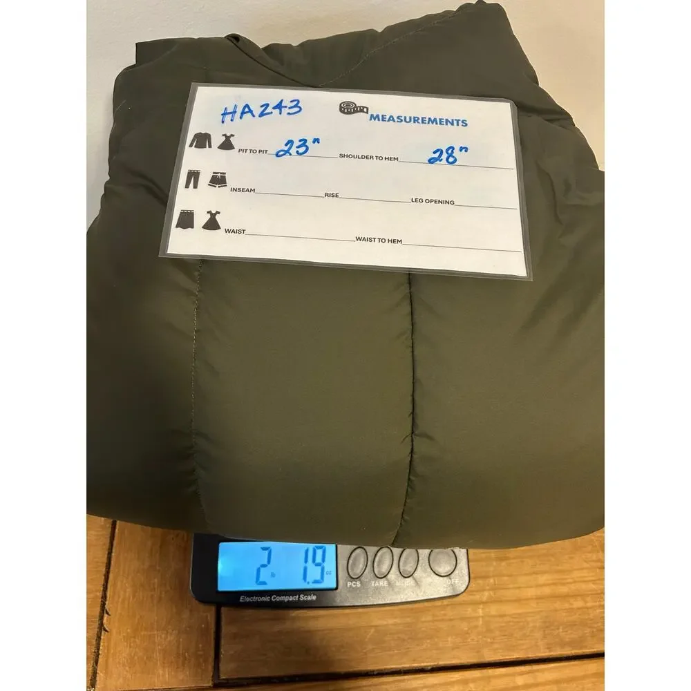 THE NORTH FACE XL Gotham Women's Khaki 550 Down Puffer Hooded Quilted Faux Fur - Picture 16 of 16